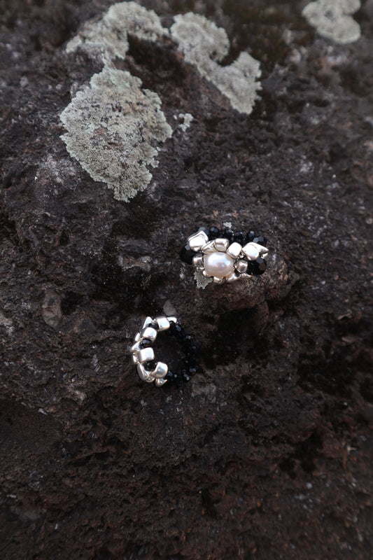 Moonlit Pearl Beaded Ring