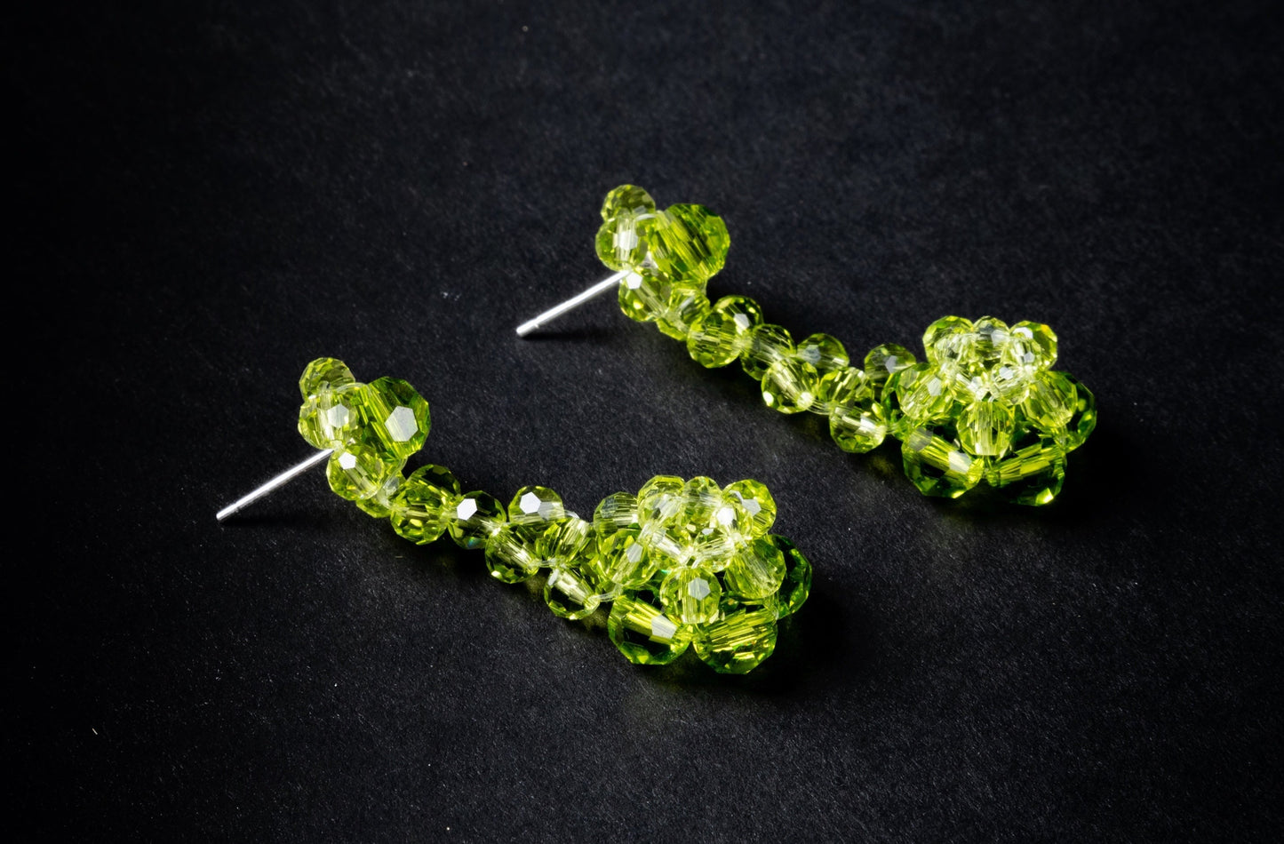 Crystal Beaded Candy Dropped Earrings