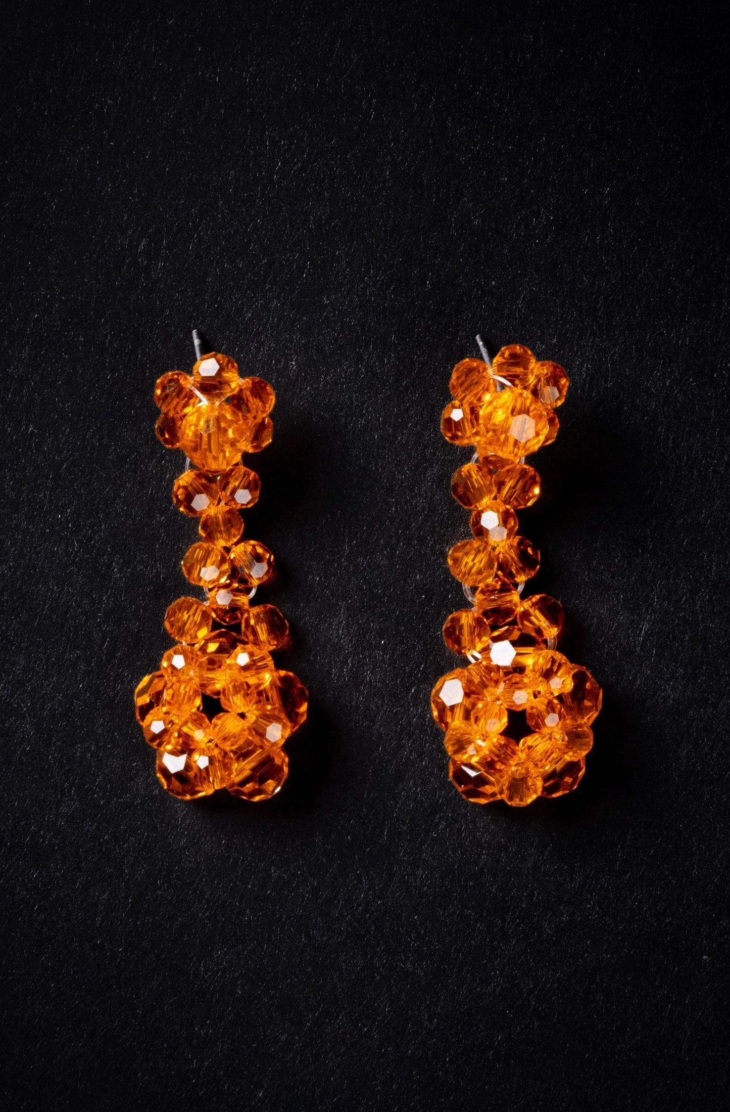 Crystal Beaded Candy Dropped Earrings