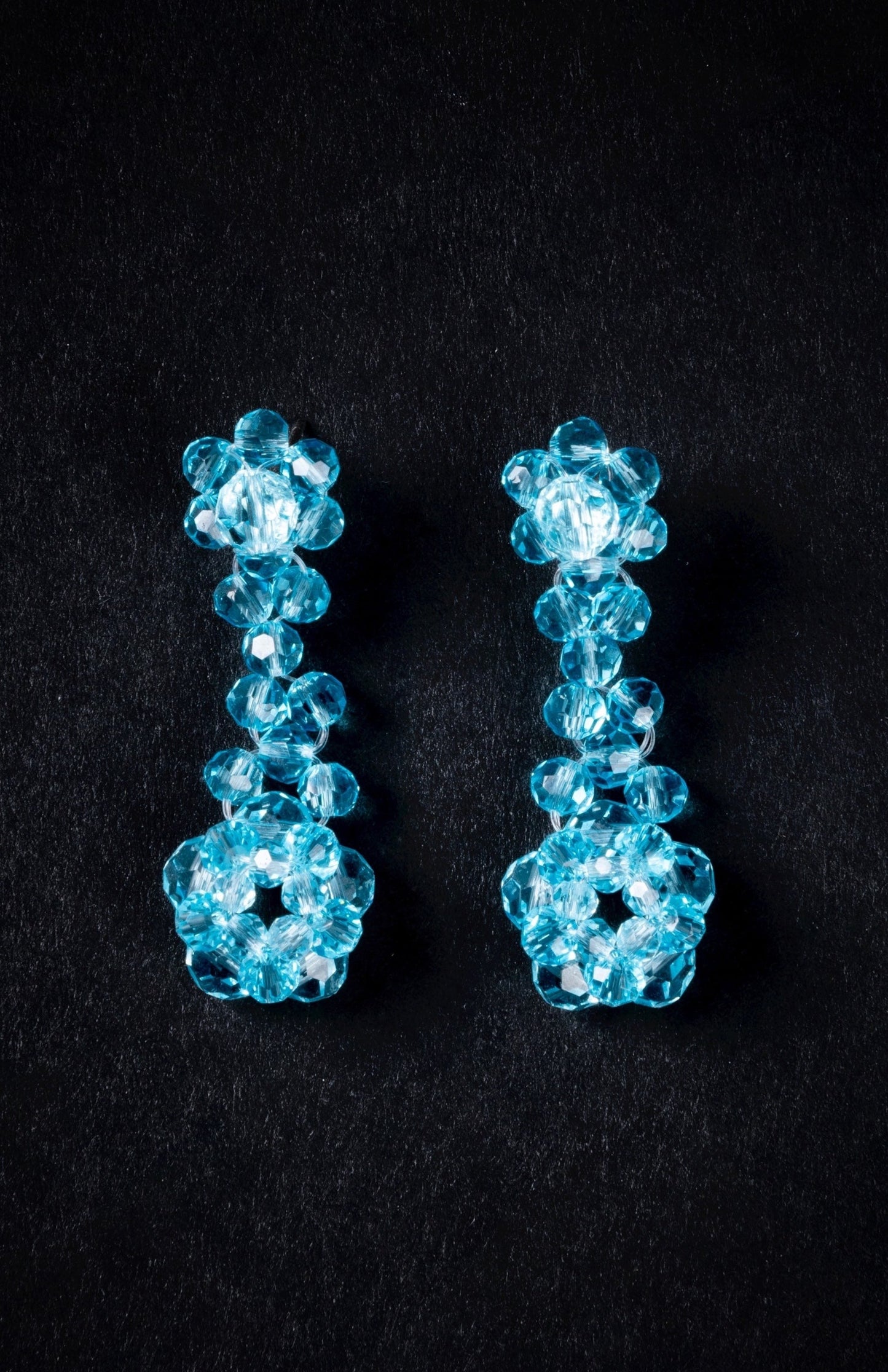 Crystal Beaded Candy Dropped Earrings