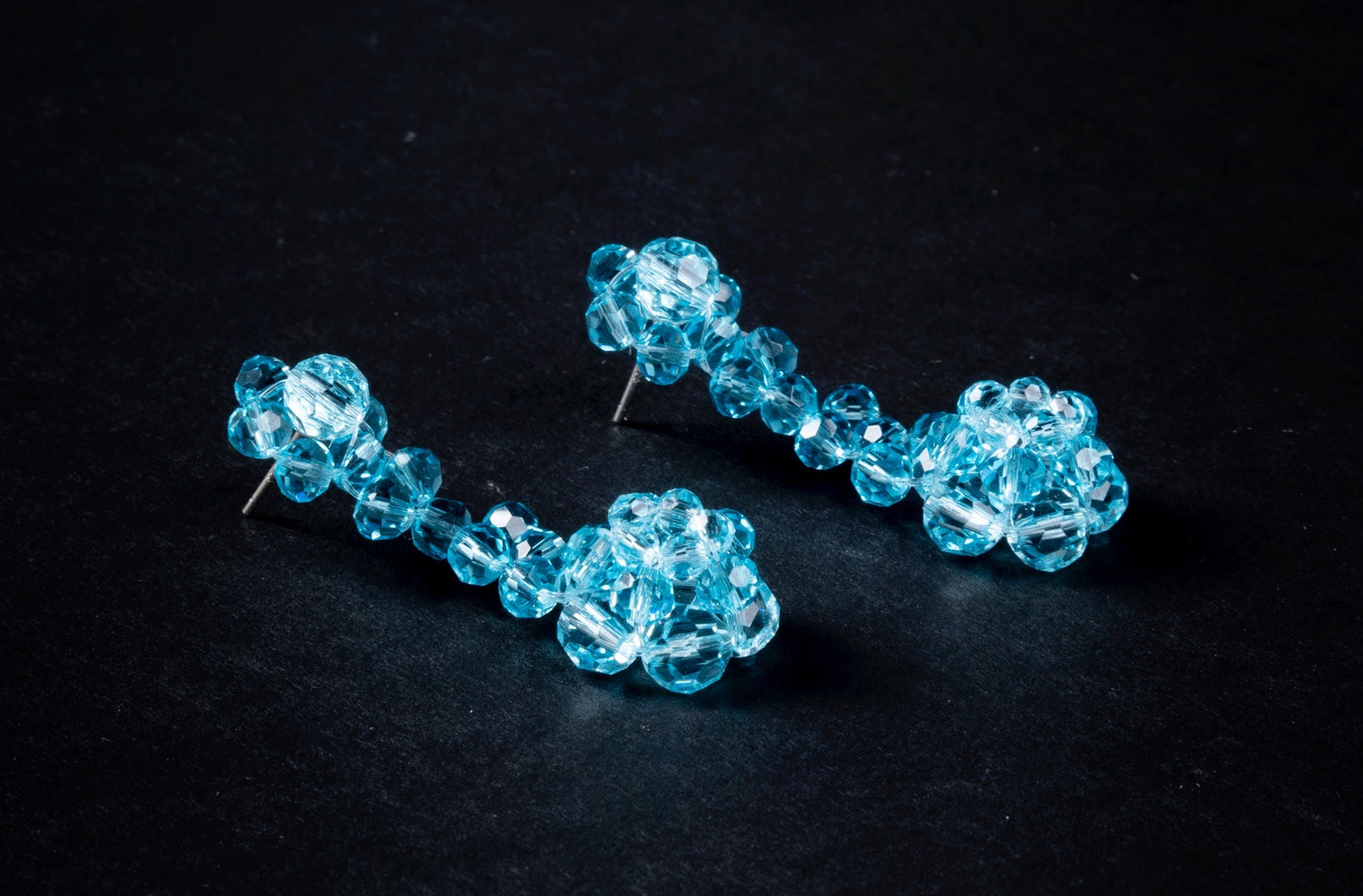 Crystal Beaded Candy Dropped Earrings
