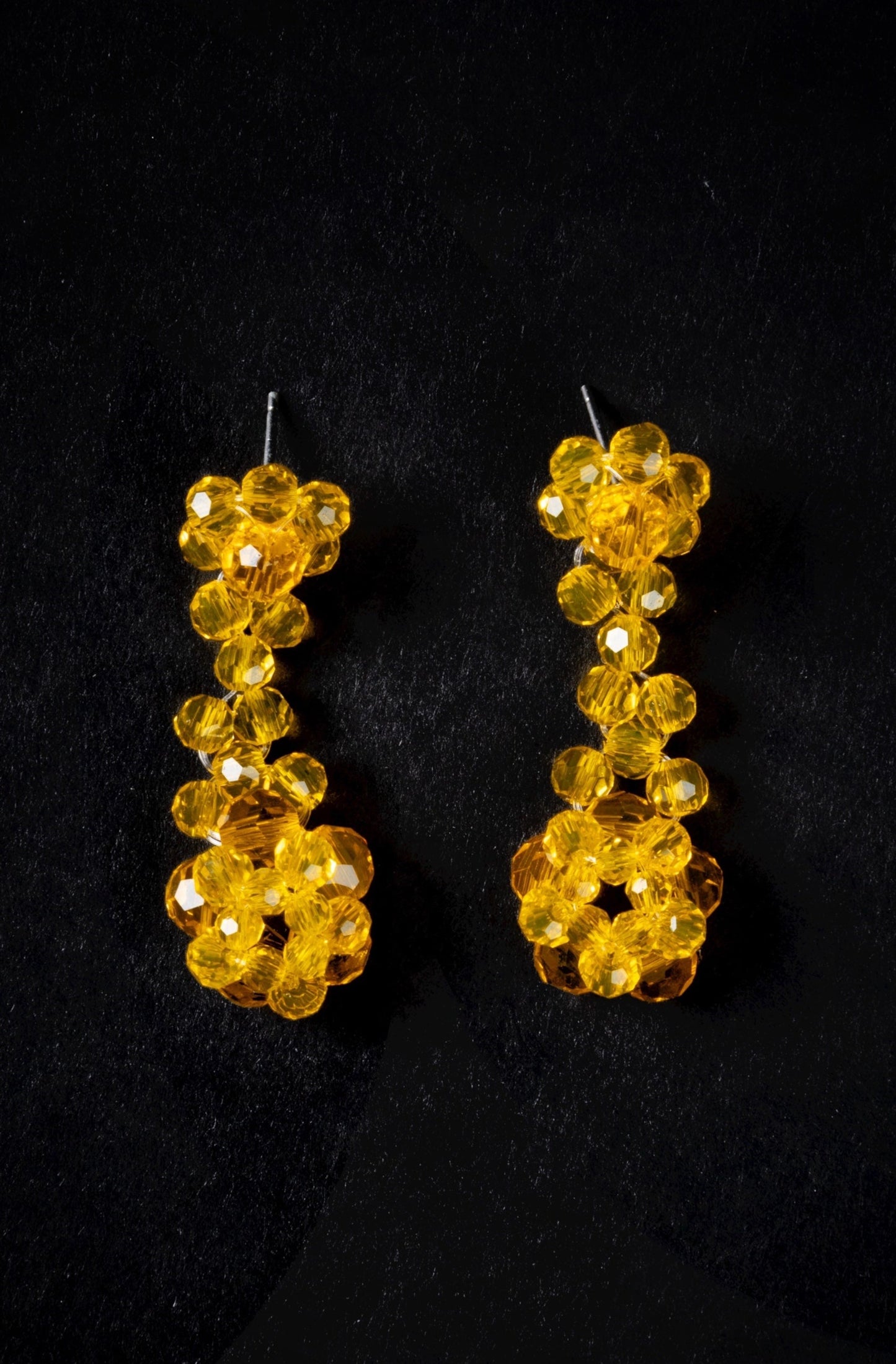 Crystal Beaded Candy Dropped Earrings