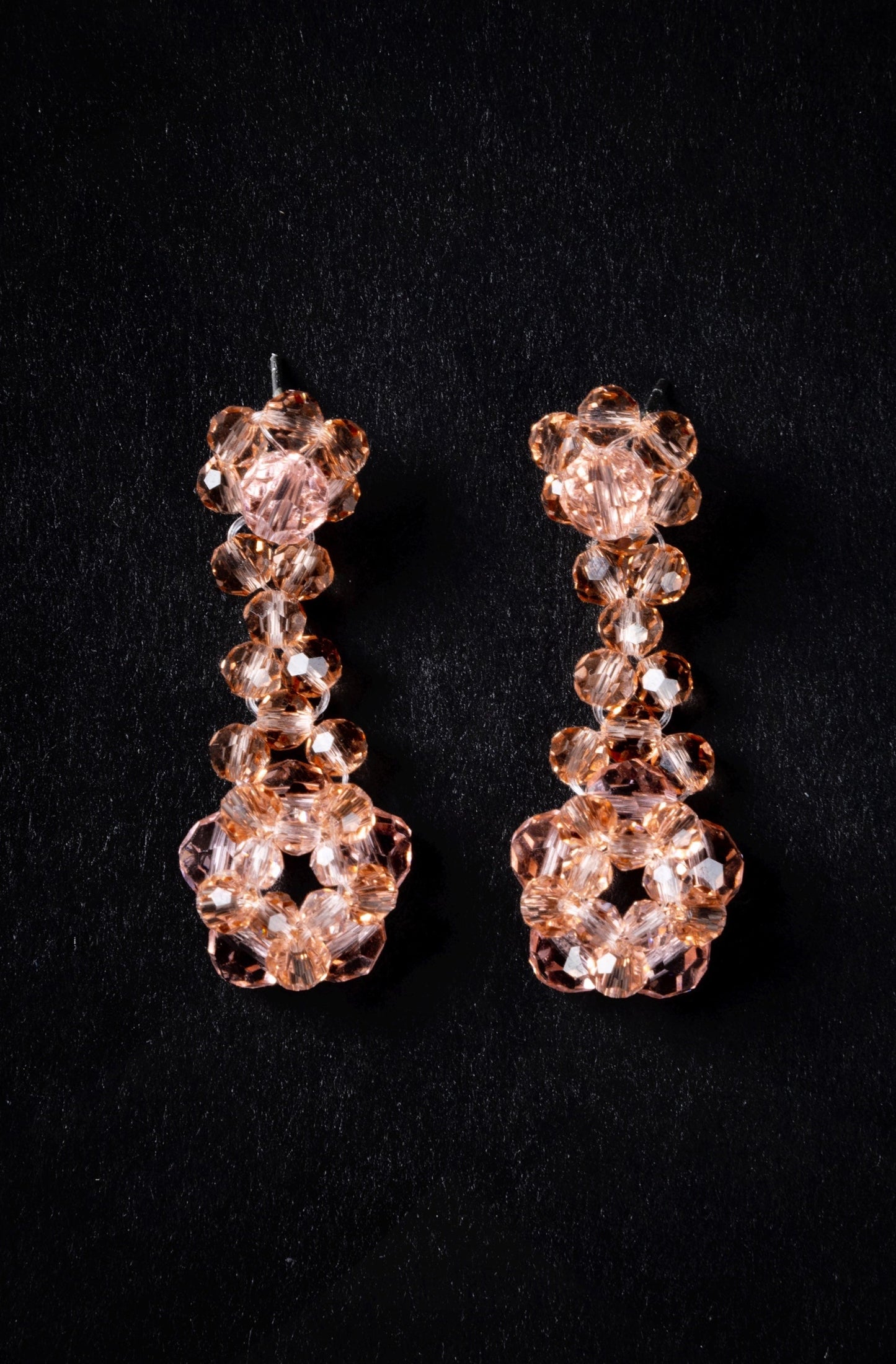 Crystal Beaded Candy Dropped Earrings
