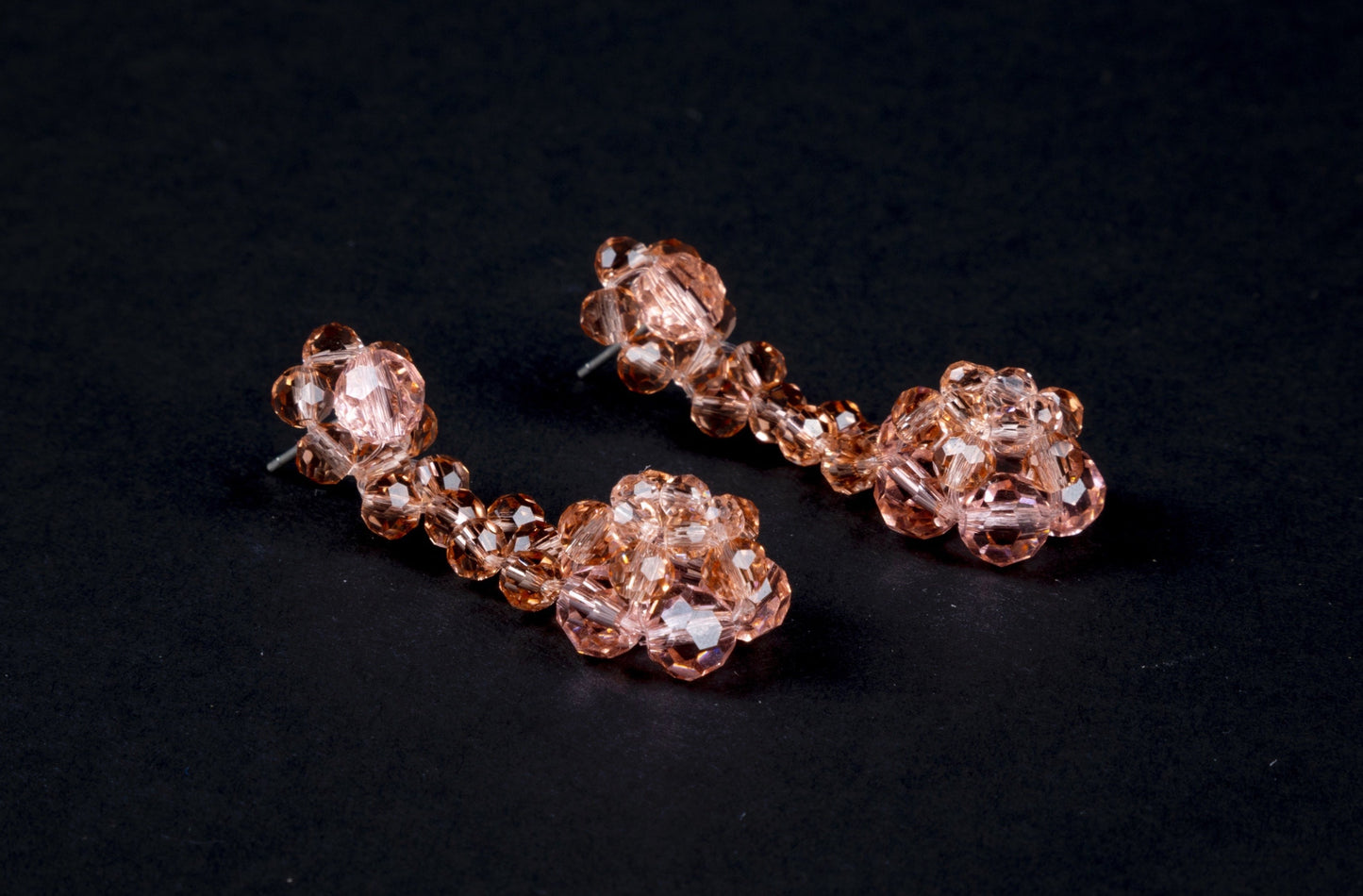 Crystal Beaded Candy Dropped Earrings
