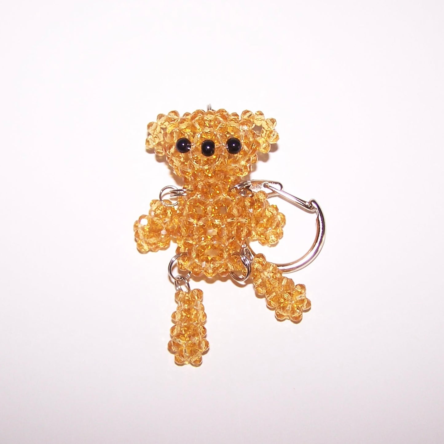 Beaded Dropping Bear Keychain