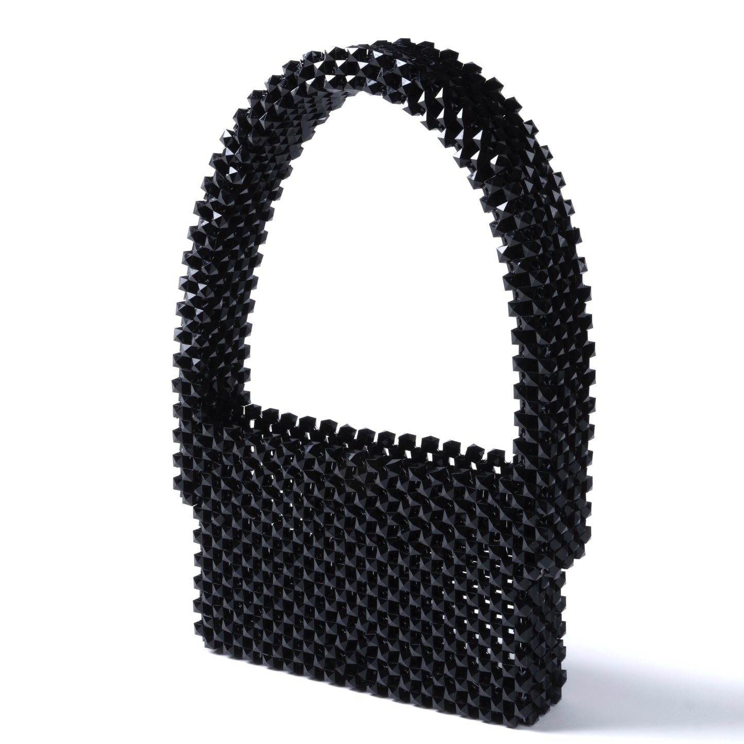 The Basket Beaded Bag Black