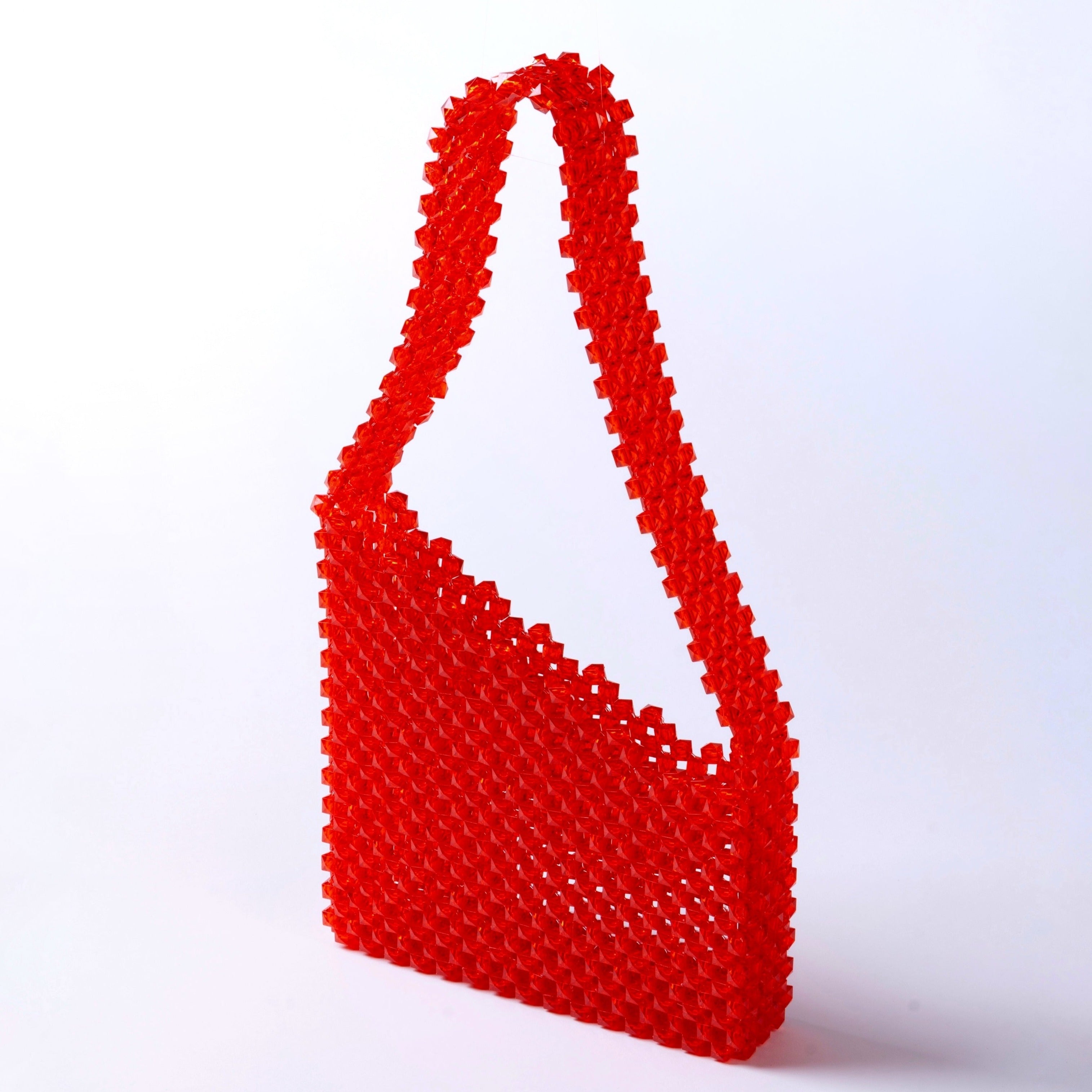 Red sales beaded bag