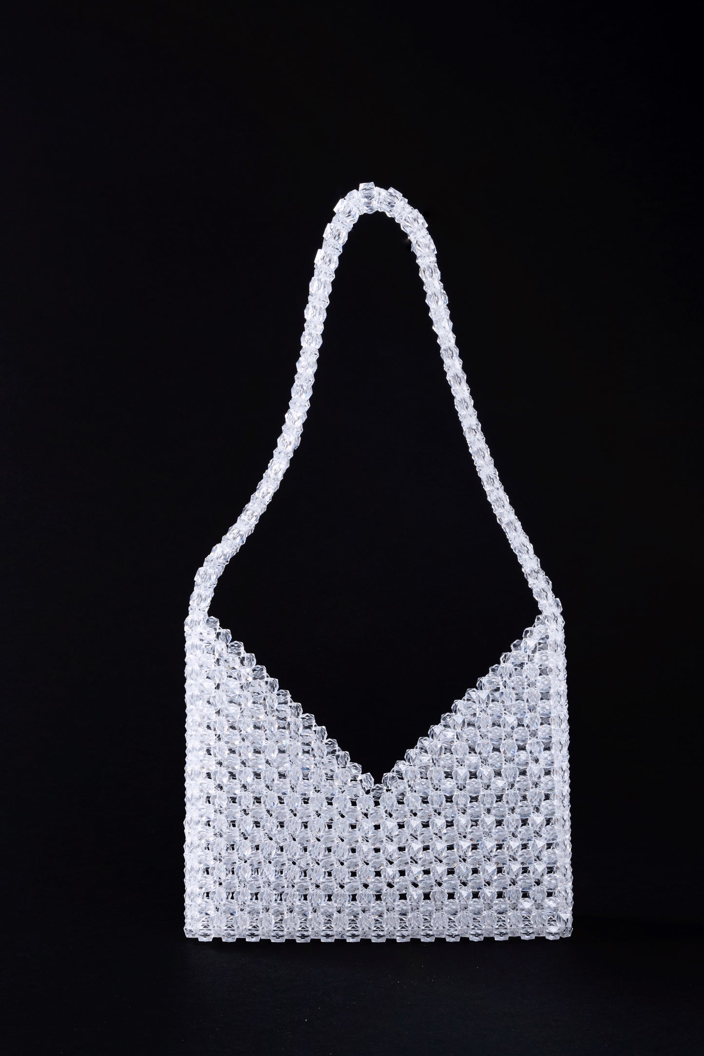 The Cut Out Beaded Handbag Clear