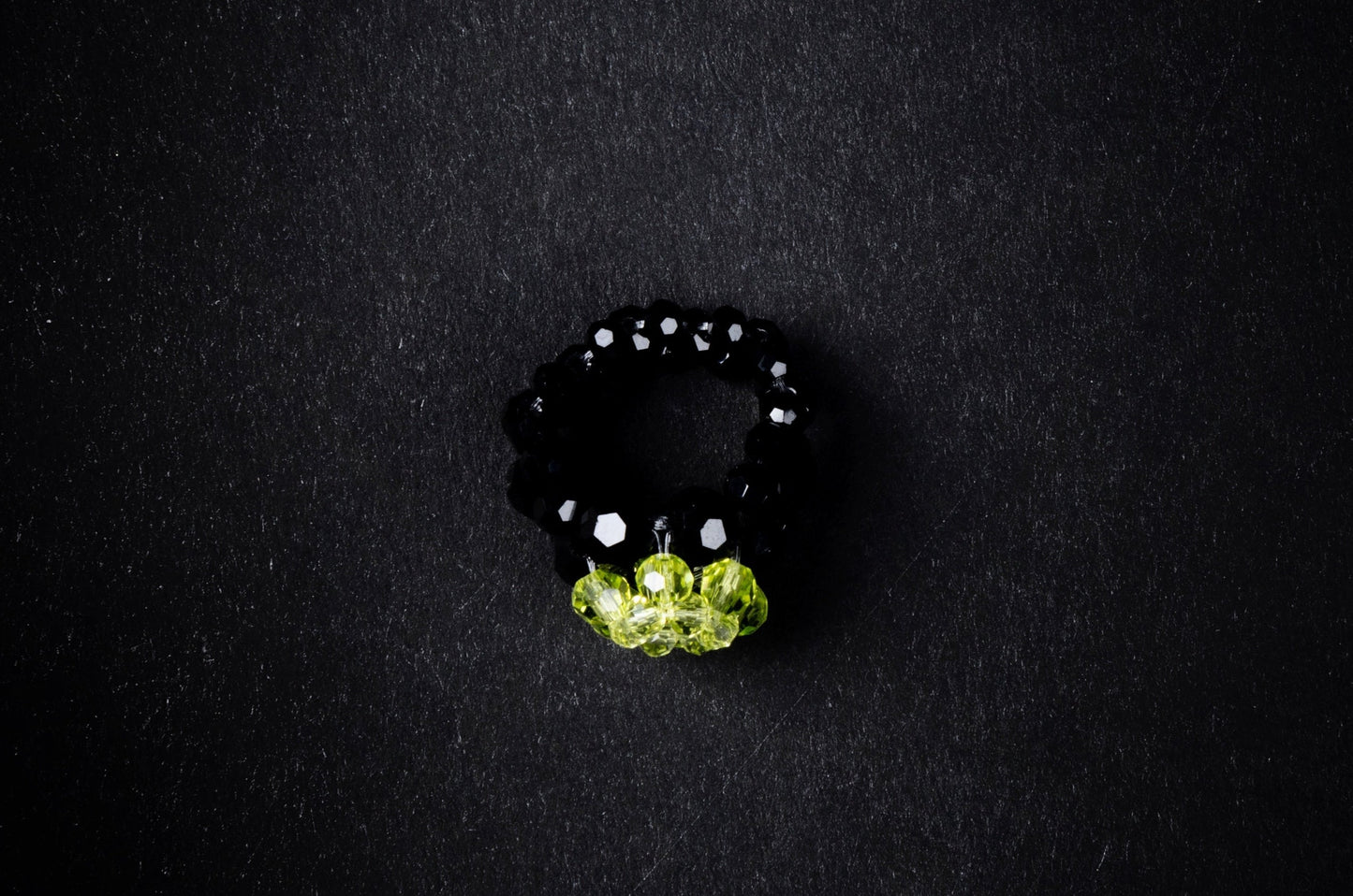 Crystal Candy Beaded Ring Dark Edition