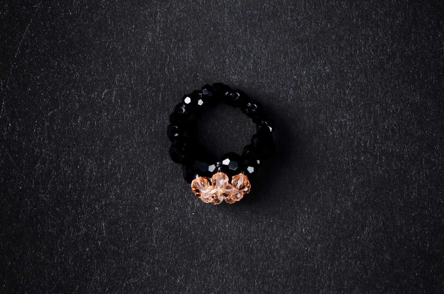 Crystal Candy Beaded Ring Dark Edition