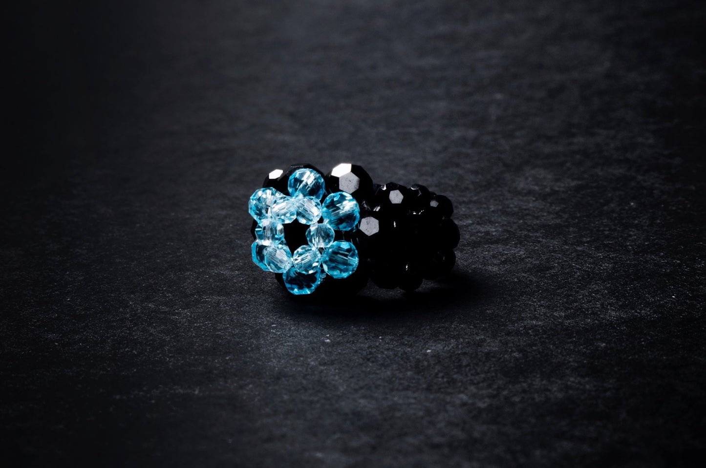 Crystal Candy Beaded Ring Dark Edition