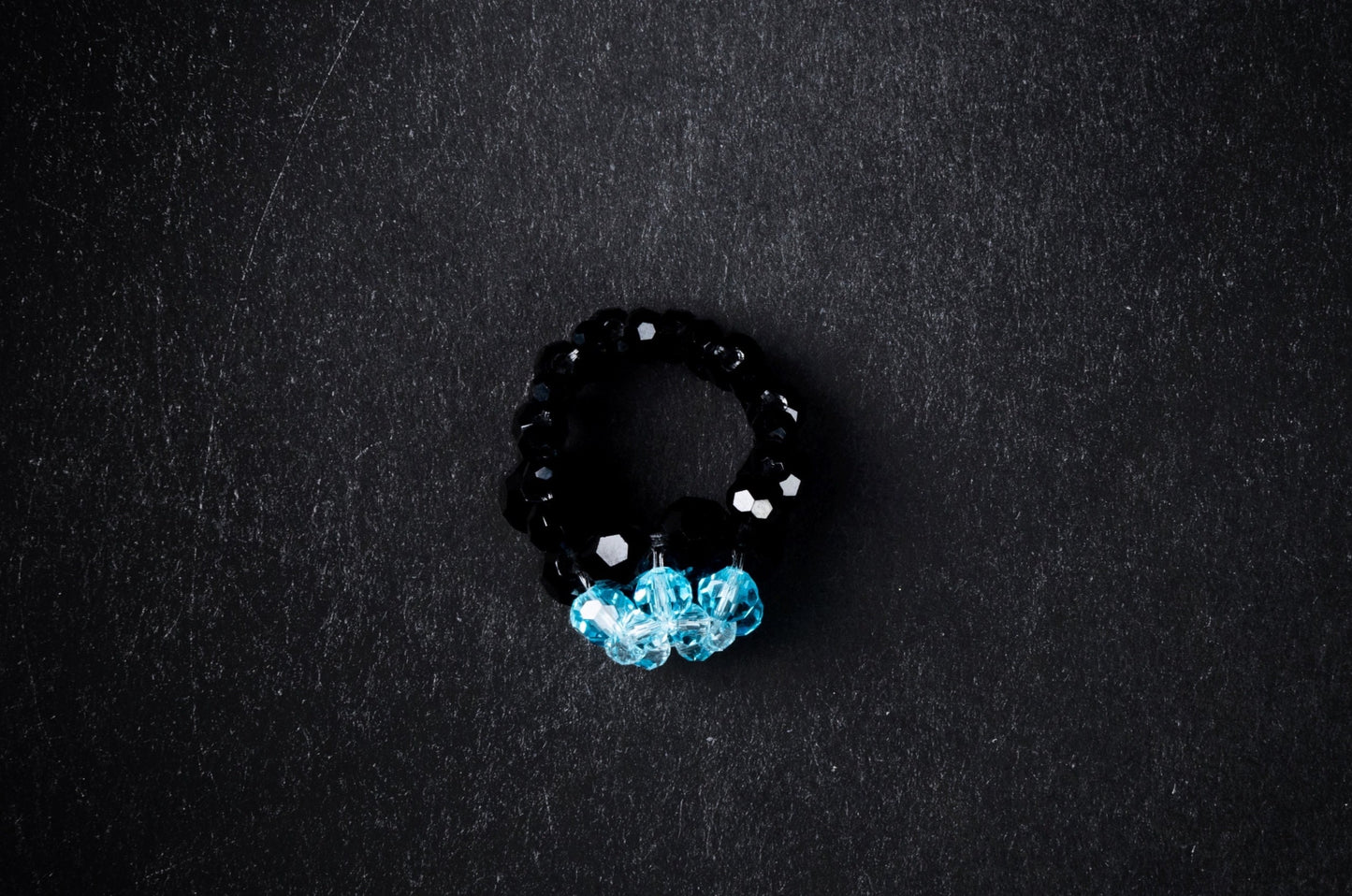 Crystal Candy Beaded Ring Dark Edition