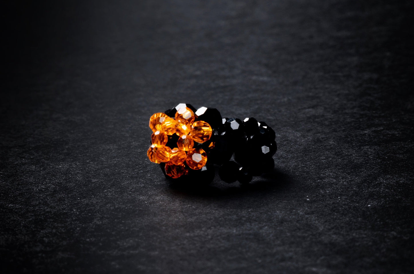 Crystal Candy Beaded Ring Dark Edition