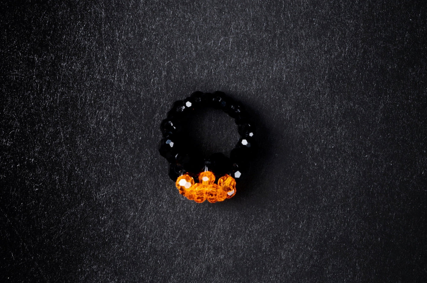 Crystal Candy Beaded Ring Dark Edition