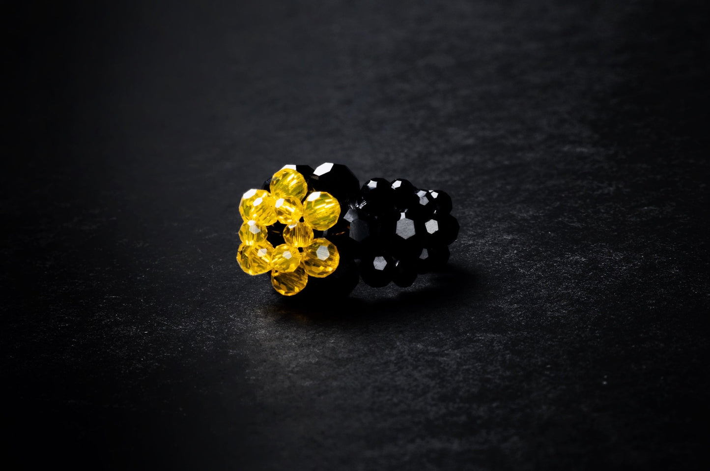 Crystal Candy Beaded Ring Dark Edition