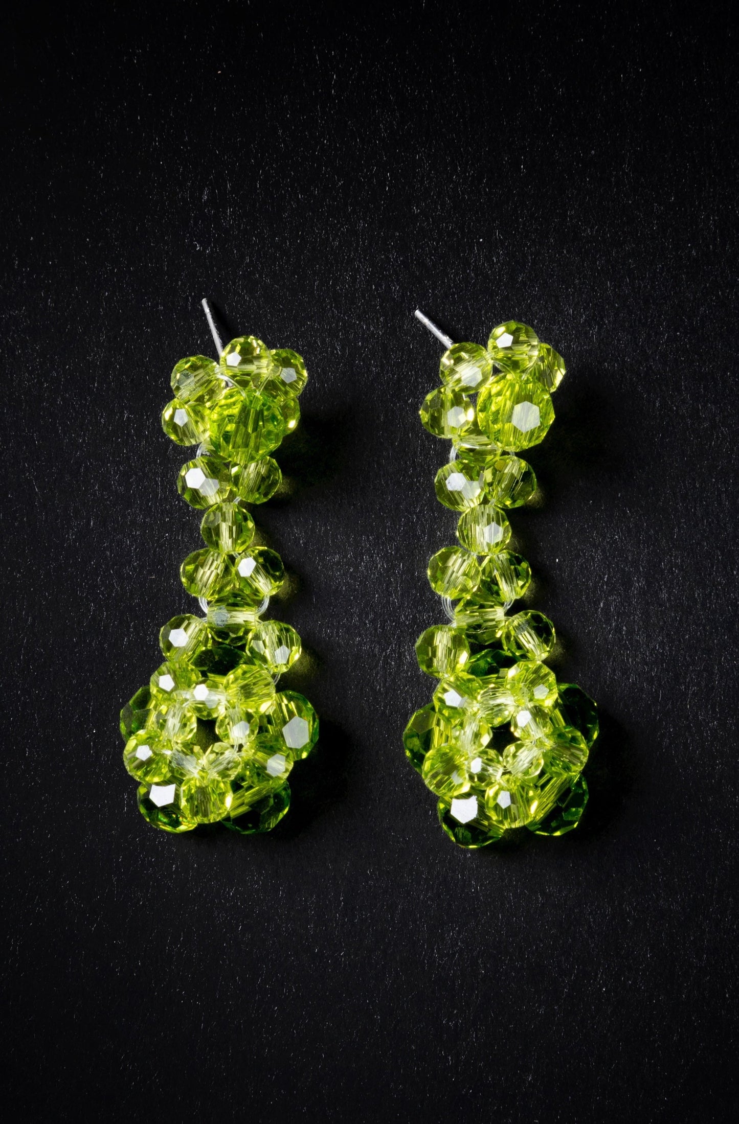 Crystal Beaded Candy Dropped Earrings