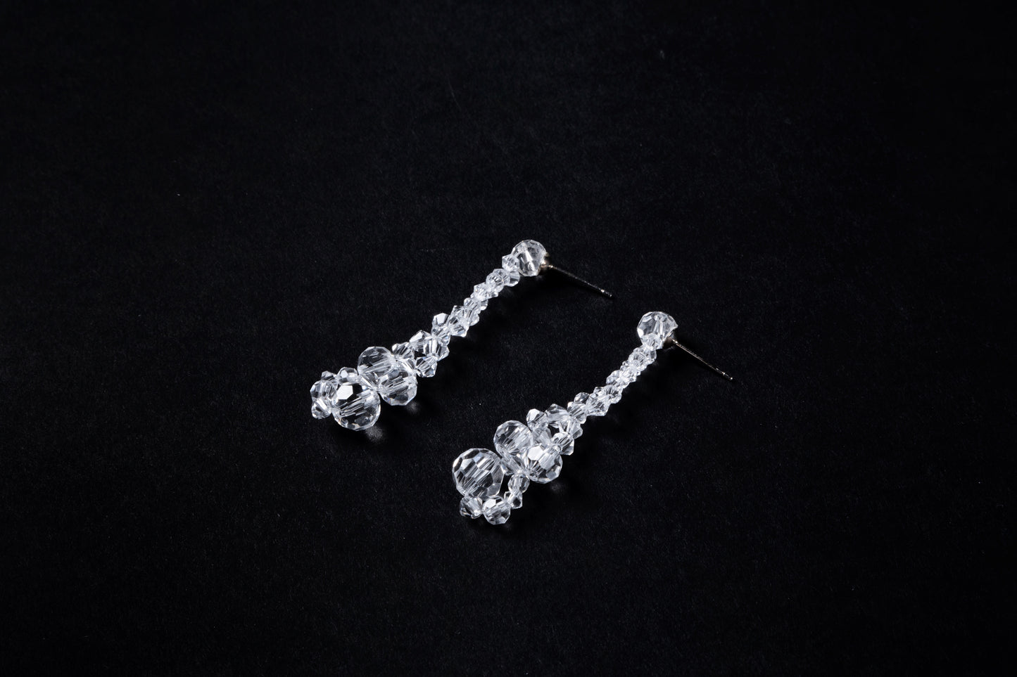 Crystal Beaded Transparent Earrings