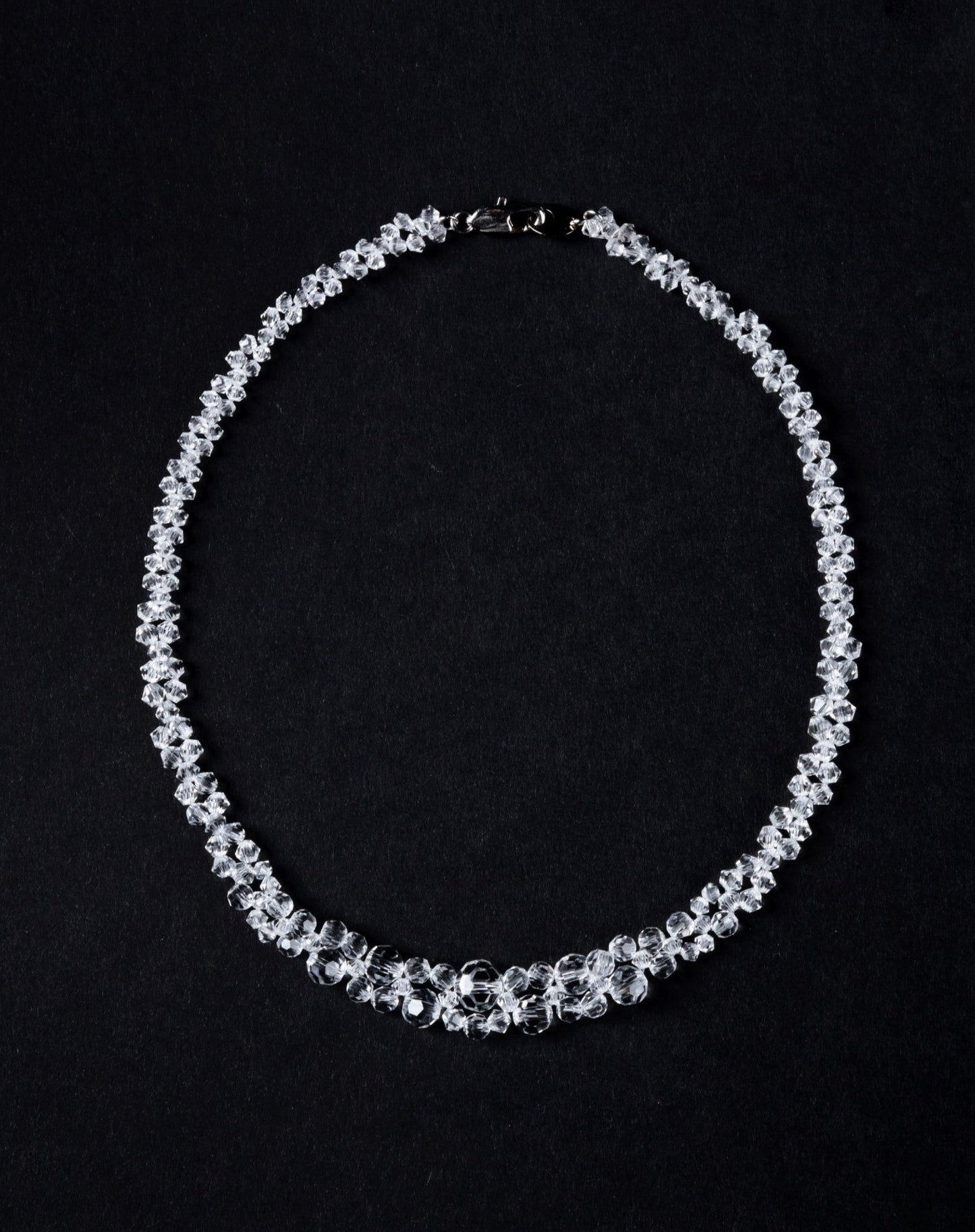 Crystal Beaded Transparent Necklace