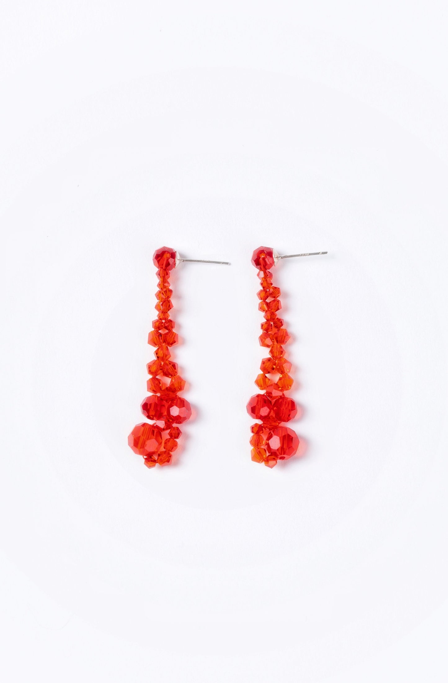 Crystal Beaded Transparent Earrings