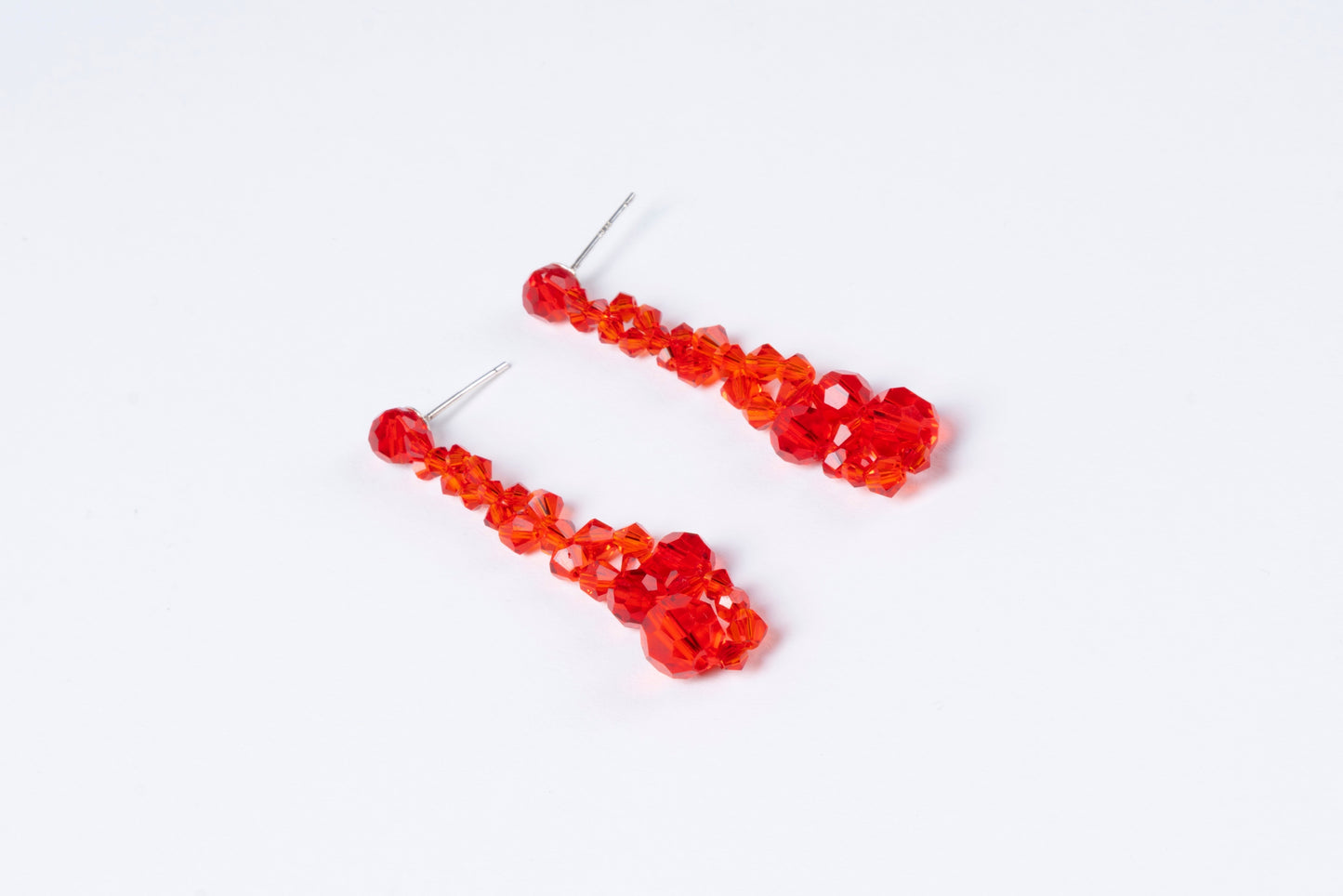 Crystal Beaded Transparent Earrings